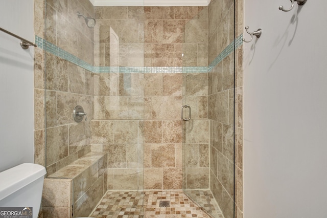 505 Lighthouse Ln, Peachtree City, GA 30269 - full bath with toilet and a shower stall