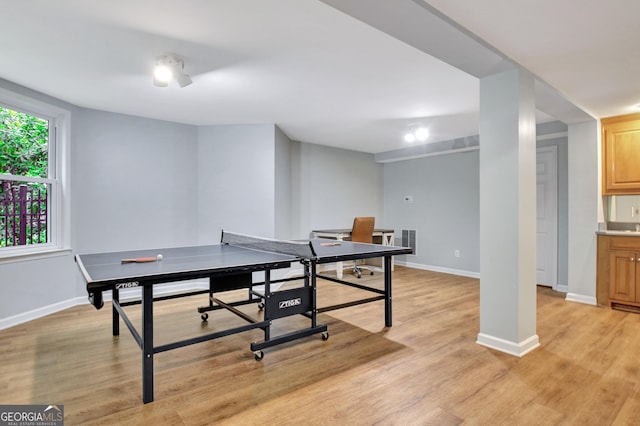 505 Lighthouse Ln, Peachtree City, GA 30269 - playroom featuring light wood-style floors and baseboards