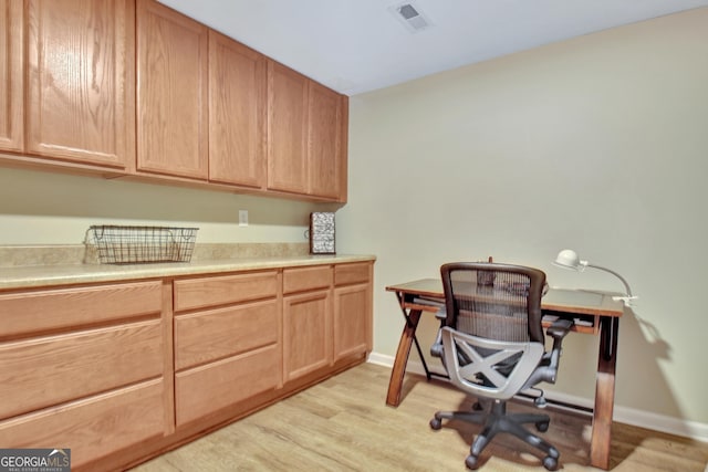 505 Lighthouse Ln, Peachtree City, GA 30269 - home office with light wood-type flooring and baseboards