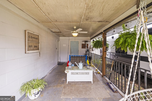 314 Clifton Dr, Port Wentworth, GA 31407 - view of patio with a ceiling fan