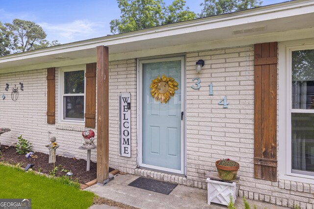 314 Clifton Dr, Port Wentworth, GA 31407 - entrance to property with brick siding
