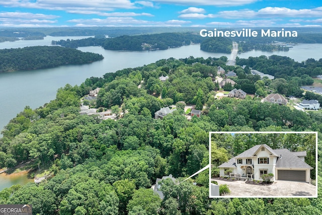 2230 Huntingdon Ct, Gainesville, GA 30506 - view of property location featuring a large body of water and property boundaries highlighted