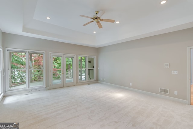 2230 Huntingdon Ct, Gainesville, GA 30506 - unfurnished room with plenty of natural light, light carpet, a ceiling fan, and recessed lighting