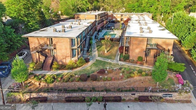 1705 Monroe Dr NE Unit D05, Atlanta, GA 30324 - aerial view of property and surrounding area