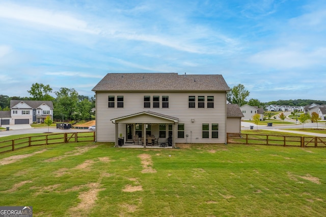 2884 Porches Ln, Dacula, GA 30019 - rear view of house with a patio and a residential view