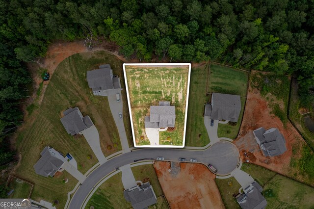 2884 Porches Ln, Dacula, GA 30019 - aerial view of property's location featuring property boundaries highlighted
