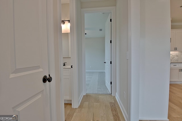 375 Werner Way, Senoia, GA 30276 - corridor featuring light wood-style floors and baseboards