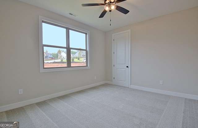 375 Werner Way, Senoia, GA 30276 - unfurnished room with a ceiling fan and light colored carpet