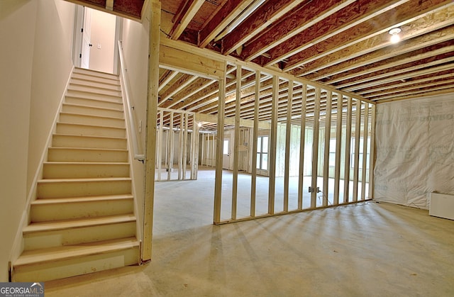 375 Werner Way, Senoia, GA 30276 - below grade area featuring stairway