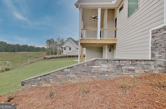 375 Werner Way, Senoia, GA 30276 - view of yard featuring a balcony