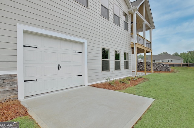 375 Werner Way, Senoia, GA 30276 - garage featuring concrete driveway