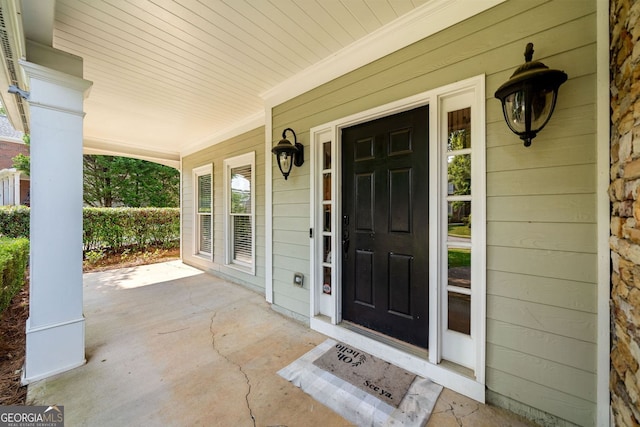 1205 Compass Pointe Xing, Alpharetta, GA 30005 - doorway to property with a porch