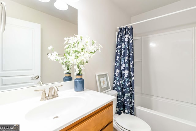 441 Spring View Dr, Woodstock, GA 30188 - full bath featuring vanity, toilet, and shower / tub combo