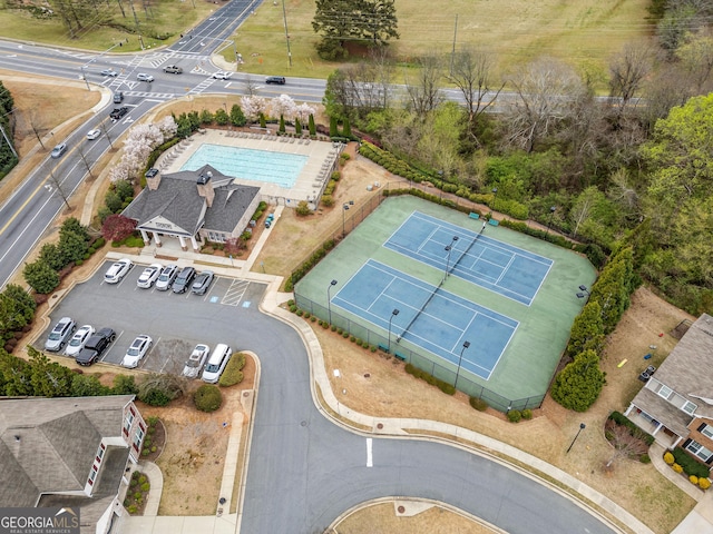 441 Spring View Dr, Woodstock, GA 30188 - drone / aerial view of a pool