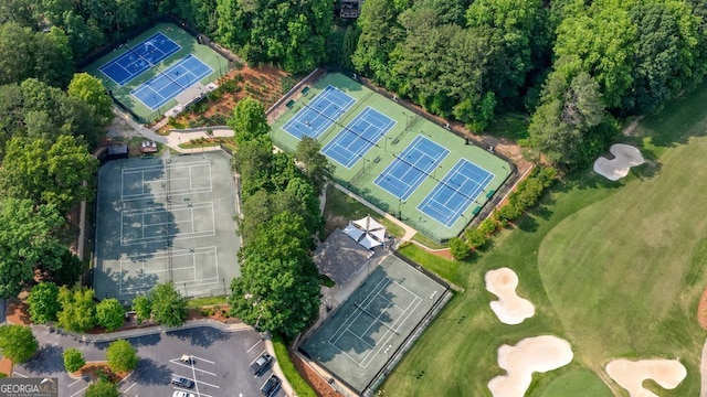 11940 Mountain Laurel Dr, Roswell, GA 30075 - aerial view of property's location with a golf club