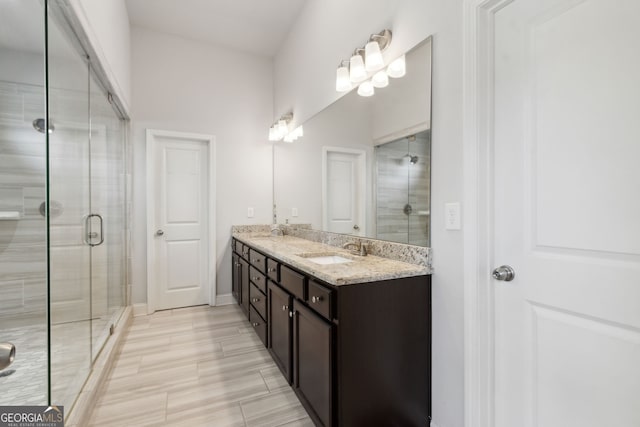 836 Hawkins Creek Dr, Jefferson, GA 30549 - full bath featuring double vanity and a shower stall