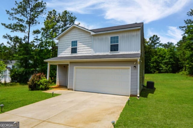 20 Sloane Ct Unit 64, Covington, GA 30016 - traditional-style house featuring a garage, a front yard, and concrete driveway