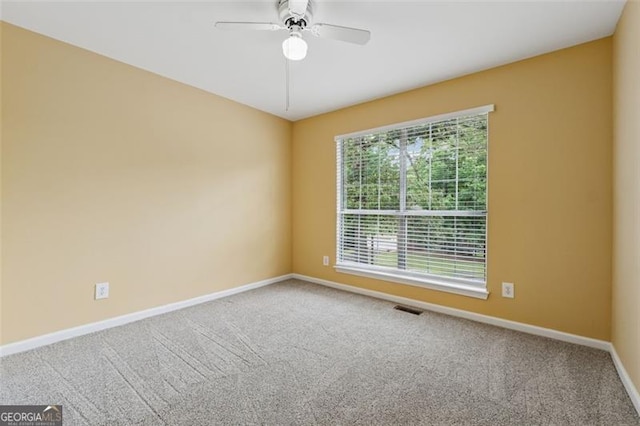12290 Greenmont Walk, Alpharetta, GA 30009 - empty room with baseboards, carpet flooring, and a ceiling fan