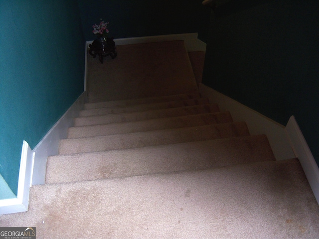 225 Long Creek Dr, Covington, GA 30016 - staircase with carpet flooring