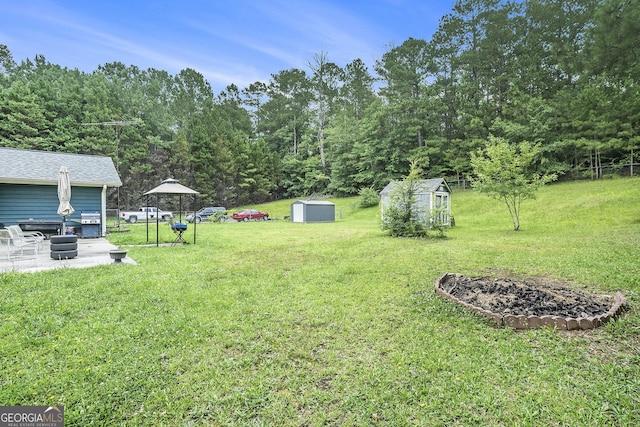 2969 White Rd NE, Conyers, GA 30012 - view of grassy yard with a shed