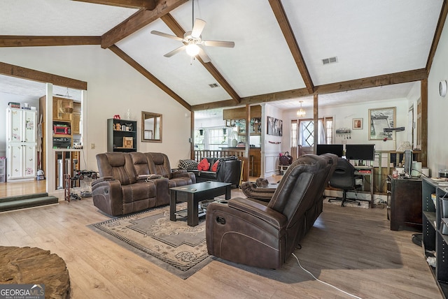 2969 White Rd NE, Conyers, GA 30012 - living area with wood finished floors, an office area, and ceiling fan