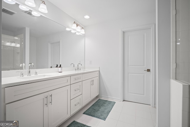 149 Archie Way, Woodstock, GA 30188 - full bath featuring double vanity and tile patterned flooring