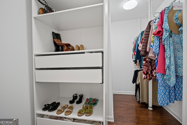 149 Archie Way, Woodstock, GA 30188 - walk in closet featuring wood finished floors