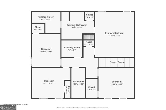 149 Archie Way, Woodstock, GA 30188 - floor plan / room layout