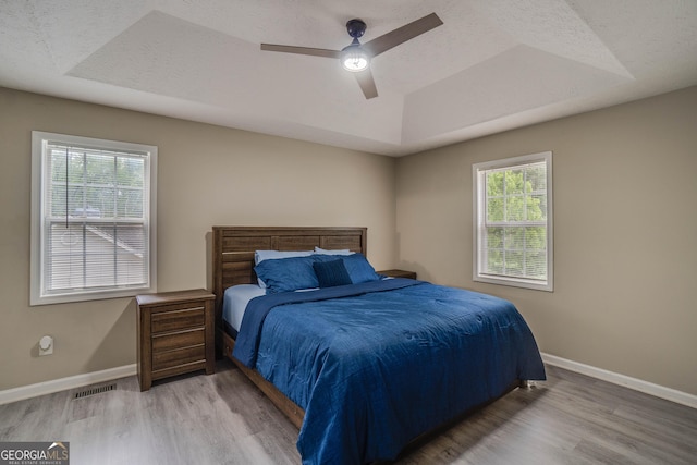 236 Fairview Dr, Dallas, GA 30157 - bedroom featuring a raised ceiling, wood finished floors, and baseboards