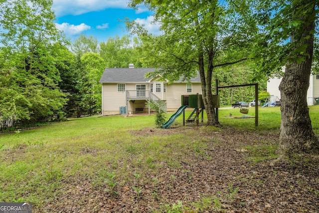 236 Fairview Dr, Dallas, GA 30157 - view of grassy yard with a playground