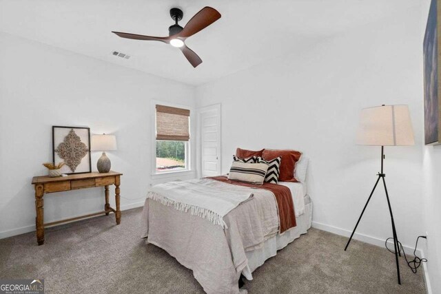 8415 Azure Overlook Trl, Gainesville, GA 30506 - bedroom featuring carpet flooring, baseboards, and ceiling fan