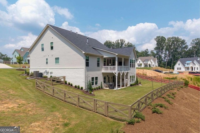 8415 Azure Overlook Trl, Gainesville, GA 30506 - back of property with a patio and cooling unit