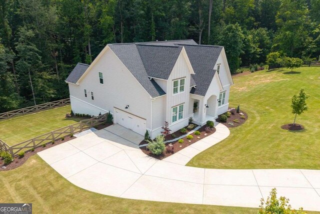 8415 Azure Overlook Trl, Gainesville, GA 30506 - view from above of property with a heavily wooded area