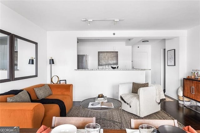 620 Peachtree St NE Unit 1206, Atlanta, GA 30308 - living room with wood finished floors