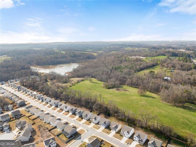 352 Walnut Grove Way, Pendergrass, GA 30567 - aerial overview of property's location featuring a forest, a nearby body of water, and nearby suburban area