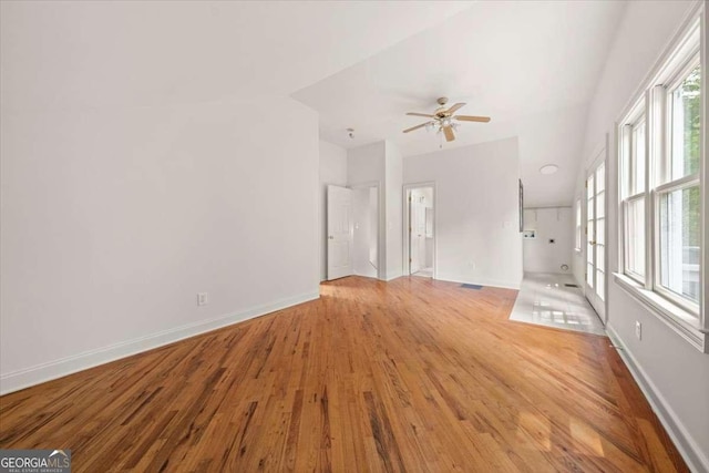 6771 Sunny Brook Ln, Atlanta, GA 30328 - spare room with light wood-style flooring and a ceiling fan