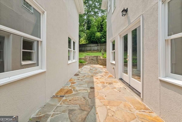 6771 Sunny Brook Ln, Atlanta, GA 30328 - view of patio / terrace with french doors