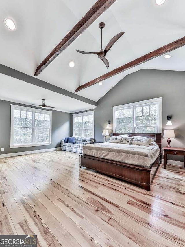 4454 Damascus Rd, Jasper, GA 30143 - bedroom with light wood finished floors, baseboards, and recessed lighting