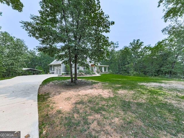 4454 Damascus Rd, Jasper, GA 30143 - view of front facade with driveway and a front yard