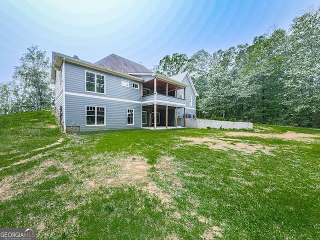 4454 Damascus Rd, Jasper, GA 30143 - rear view of house featuring a lawn and a patio area