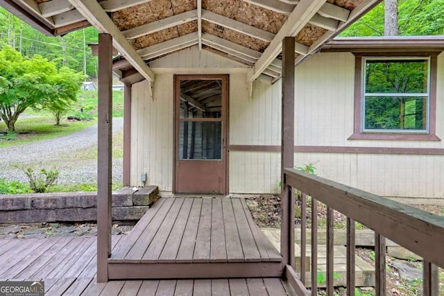 4618 Jones Gap Rd, Hiawassee, GA 30546 - view of wooden terrace