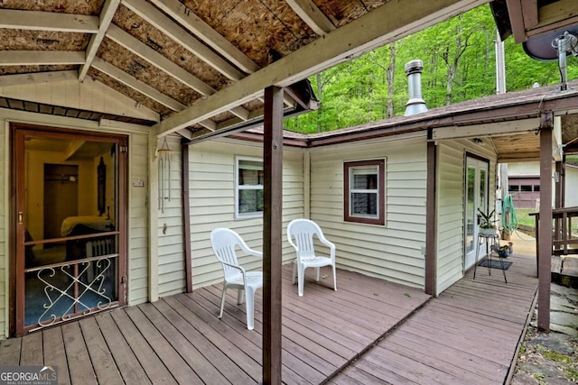 4618 Jones Gap Rd, Hiawassee, GA 30546 - view of wooden deck