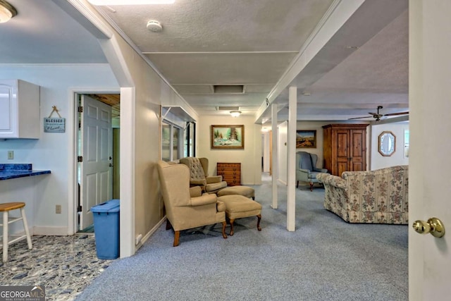 4618 Jones Gap Rd, Hiawassee, GA 30546 - living area with carpet flooring and baseboards