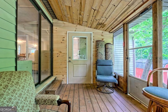 4618 Jones Gap Rd, Hiawassee, GA 30546 - sunroom with vaulted ceiling