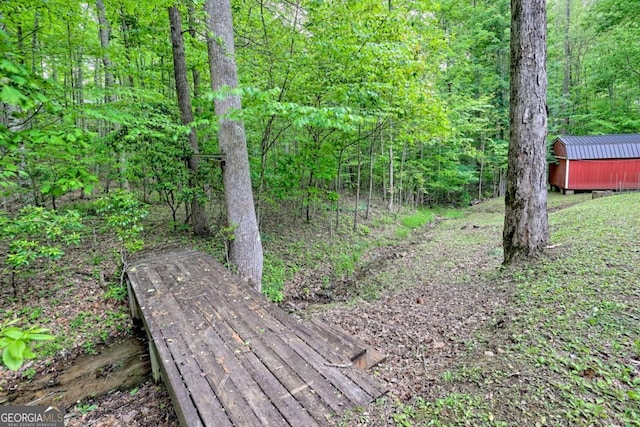 4618 Jones Gap Rd, Hiawassee, GA 30546 - view of yard with a wooded view