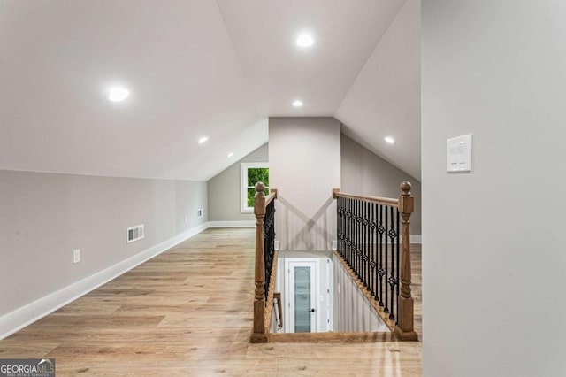 1283 Beecher St SW, Atlanta, GA 30310 - bonus room with wood finished floors, vaulted ceiling, and recessed lighting