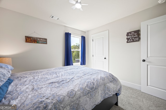 290 Bowers Estates Dr, Hartwell, GA 30643 - bedroom featuring carpet floors, baseboards, and a ceiling fan