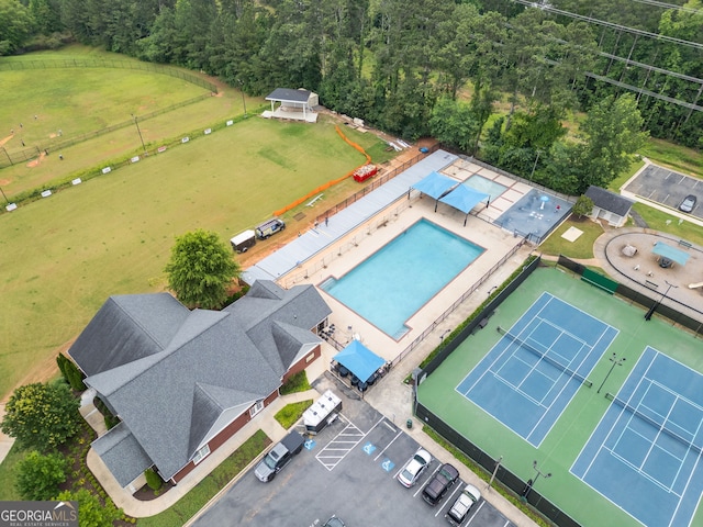 5711 Brynwood Cir NW, Acworth, GA 30101 - drone / aerial view of a forest
