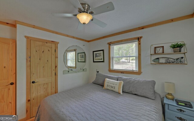 171 Friendship Dr, Hartwell, GA 30643 - bedroom featuring a ceiling fan