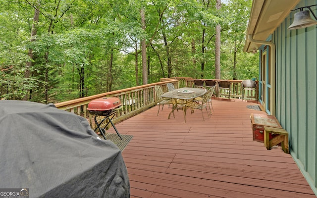 171 Friendship Dr, Hartwell, GA 30643 - deck featuring outdoor dining area and area for grilling